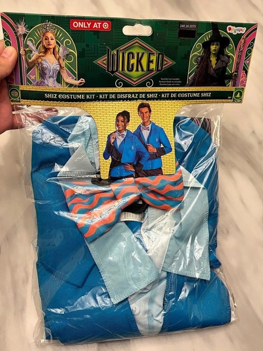 Wicked Shiz Costume Kit Blue & Orange Theater Costume Kit NWT